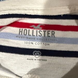 Hollister Red, Blue, and White Cotton Tee